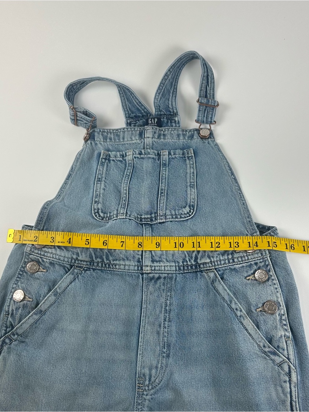 Gap Denim Girls XXL 14-16 Overalls Blue Y2K Retro Normcore Grunge Railroad - Picture 5 of 6